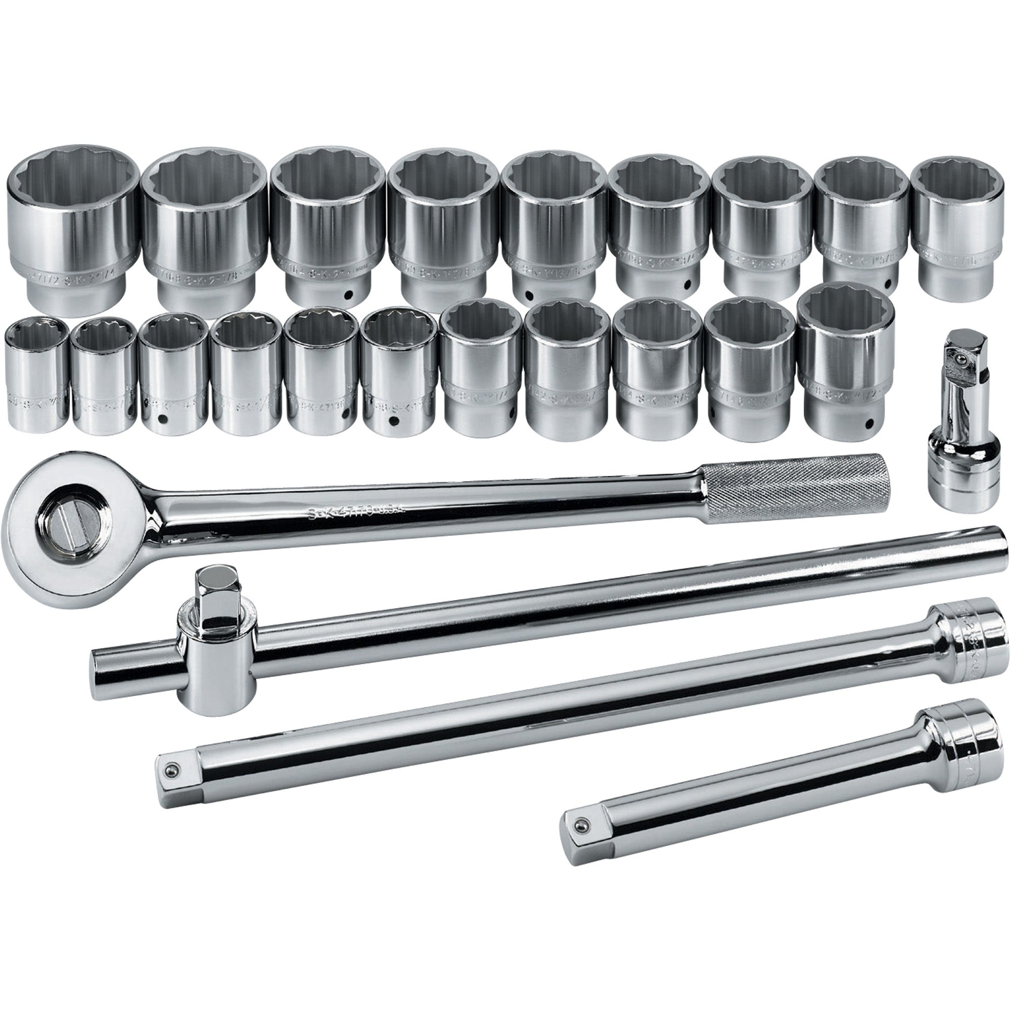 SK Socket Set — 3/4in. Drive, 25-Pc. SAE Set